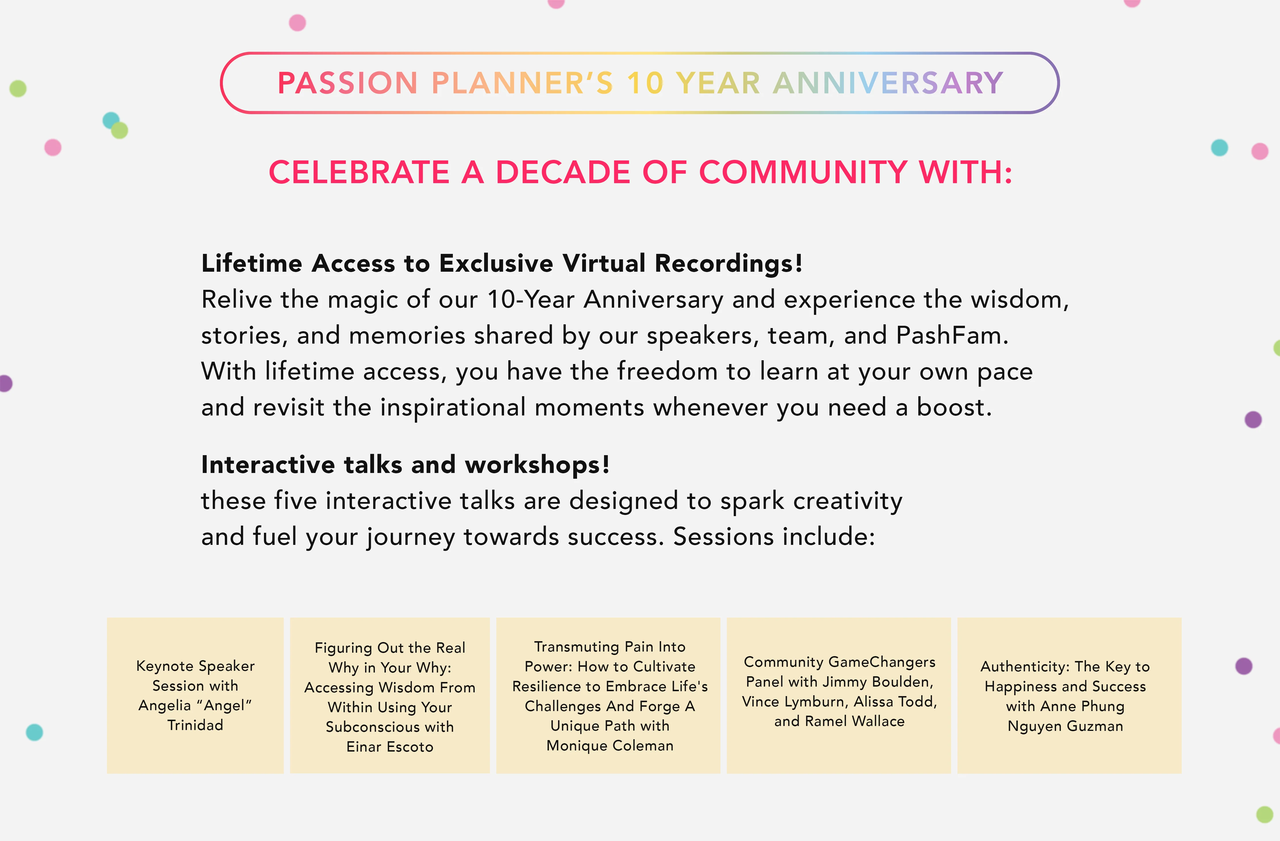 Passion Planner’s 10-Year Anniversary Event Virtual Recording - Image 3