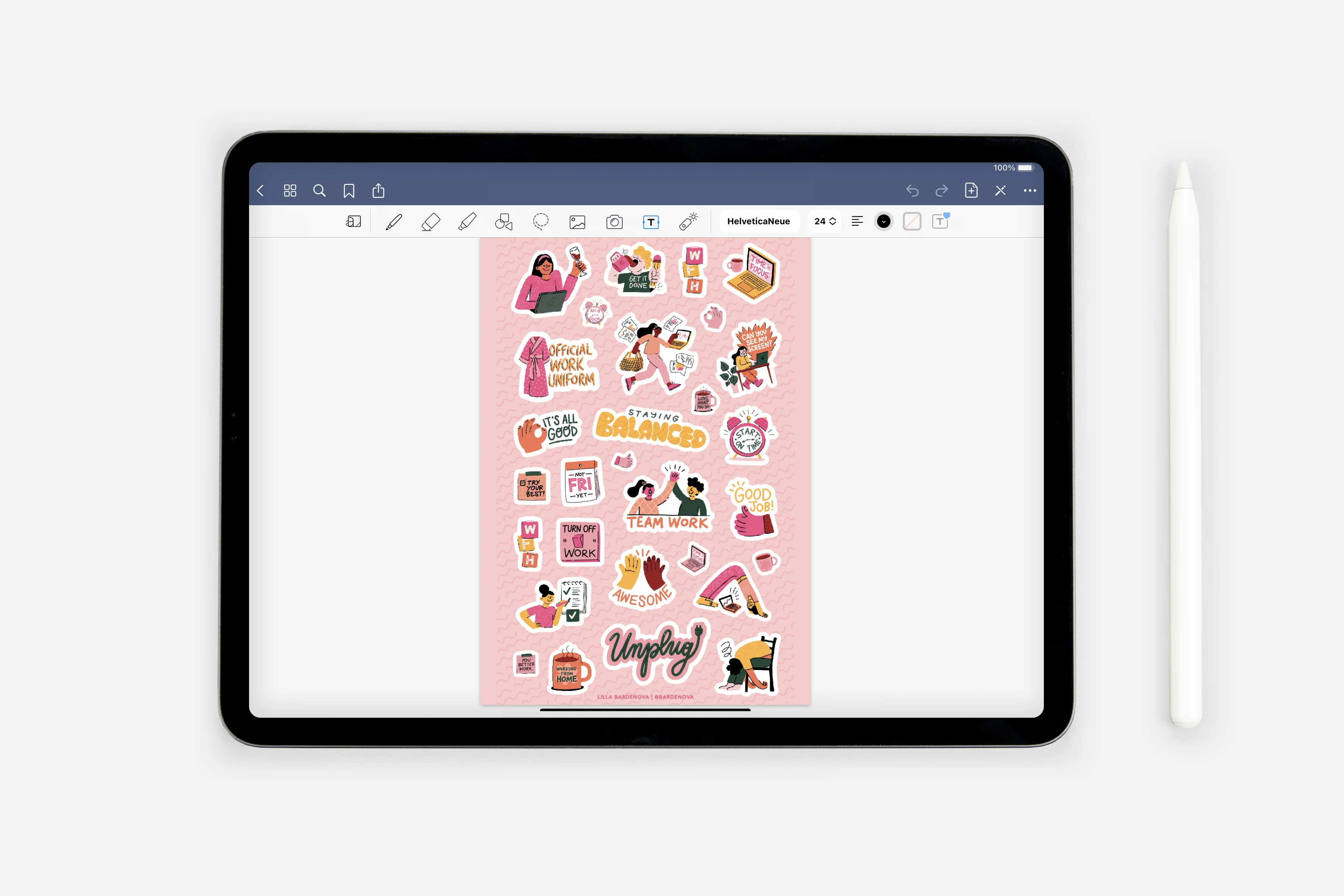 Digital Adulting, Work and Everyday Life Sticker Book - Image 2
