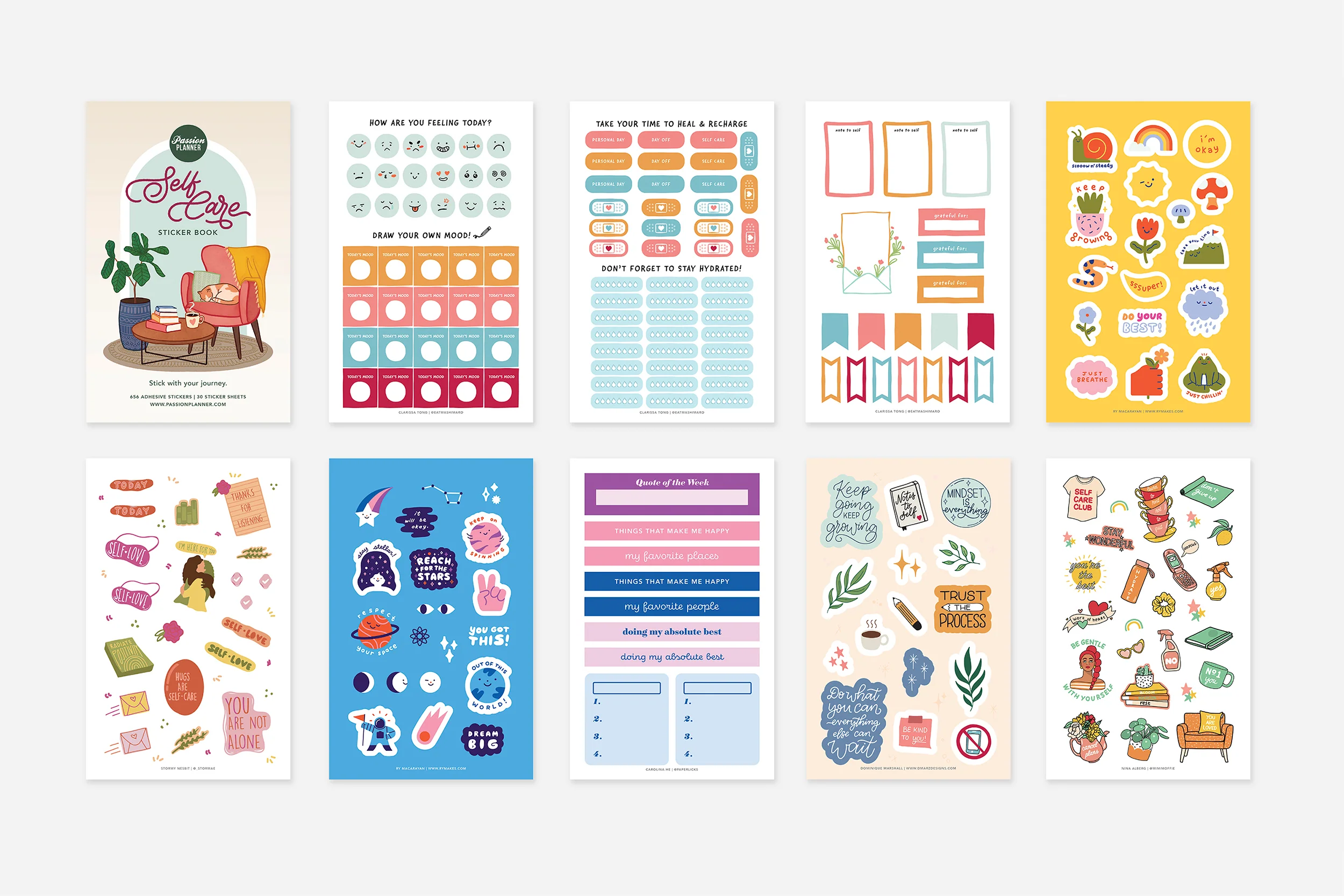 Digital Self-Care Sticker Book - Image 3