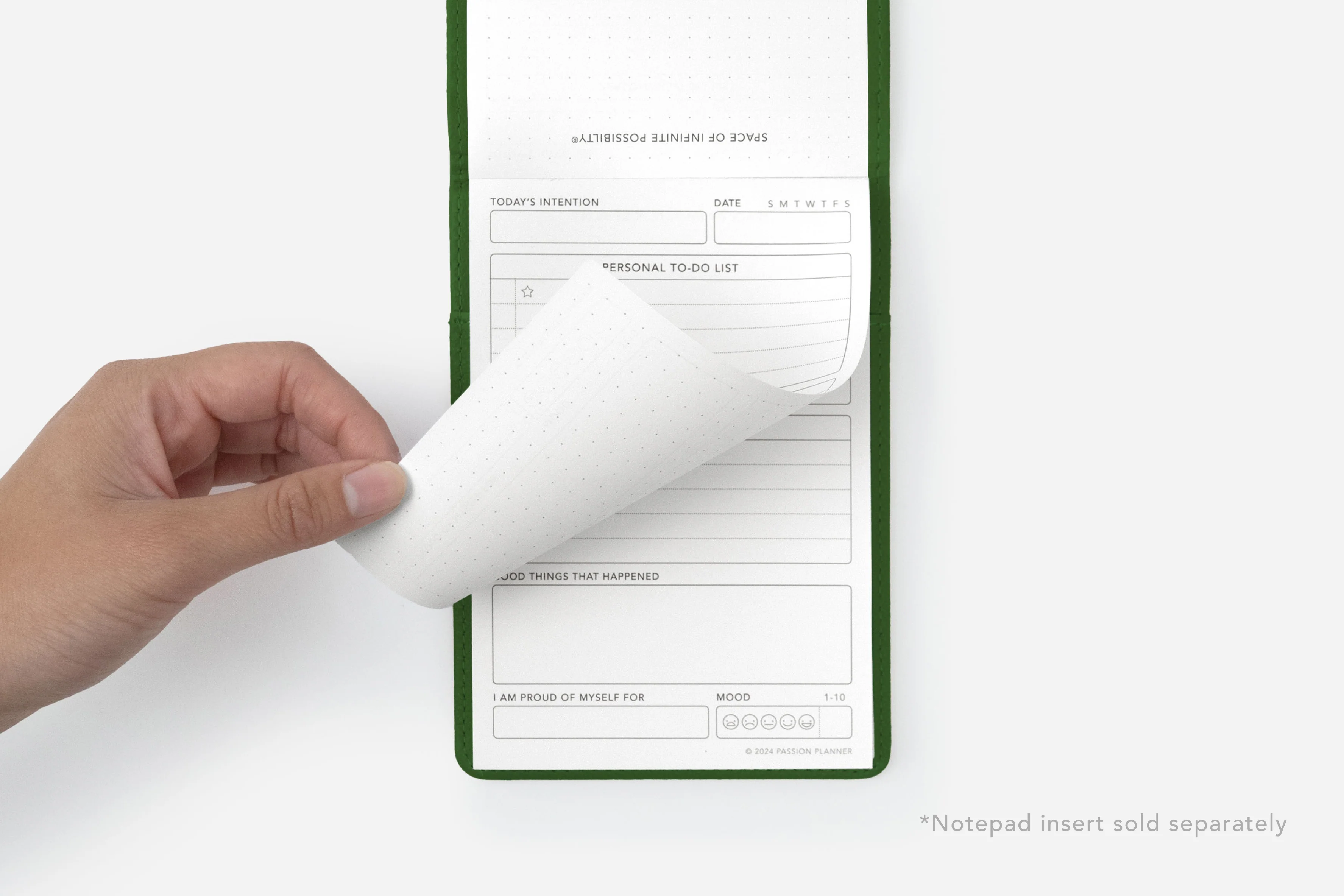 Notepad Cover - Ginkgo Green - Image 3