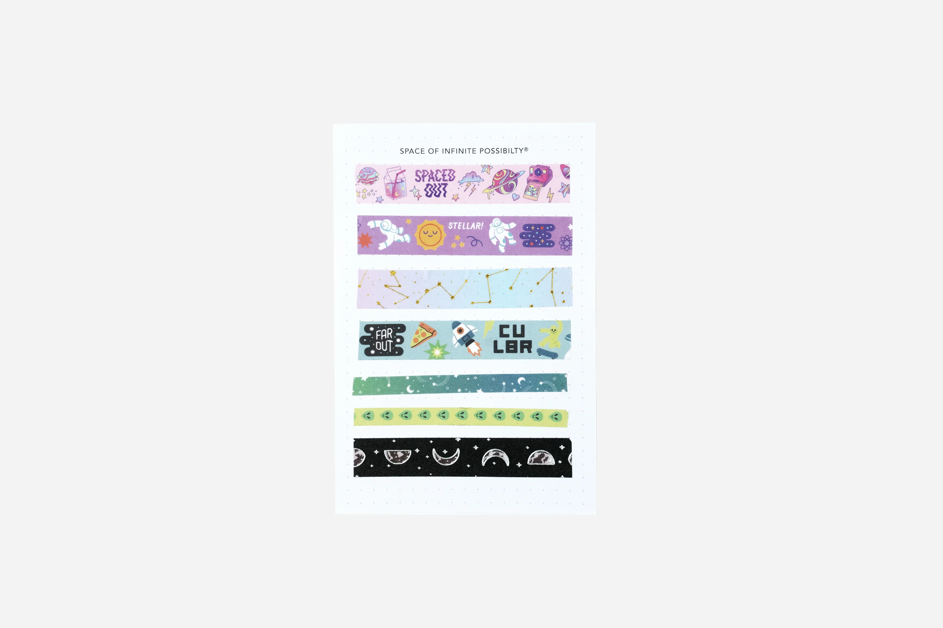 Outer Space Washi Tape Set - 7 Rolls - Image 3